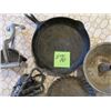 Image 2 : CAST IRON FRY PAN, ELECTRIC IRON, LEMON JUICER FOR MAKING MARGARITAS, BAKING PANS