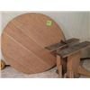Image 1 : ROUND WOOD TABLE READY FOR REFINISHING