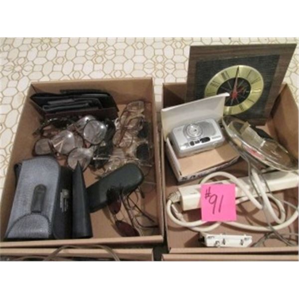 POCKET WATCHES, WRIST WATCHES, WATCH PARTS, EYEGLASSES, CLOCKS, POWER BAR, CAMERA, CABLES