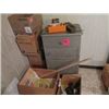 Image 1 : GREY METAL CABINET C/W CONTENTS, 2 BOXES PAPER BAGS, FARM SHOW PUBLICATIONS