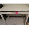 Image 1 : ENAMEL TOP TABLE WITH DRAWER