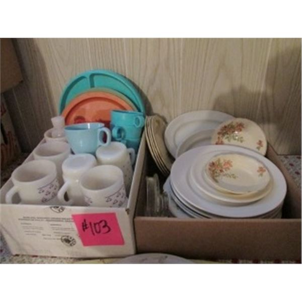 SERVING TRAY, DISNEYLAND DISH, PLASTIC PLATES, COPS, JOHNSON BROS  PLATES