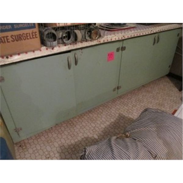 4 DOOR GREEN CUPBOARD
