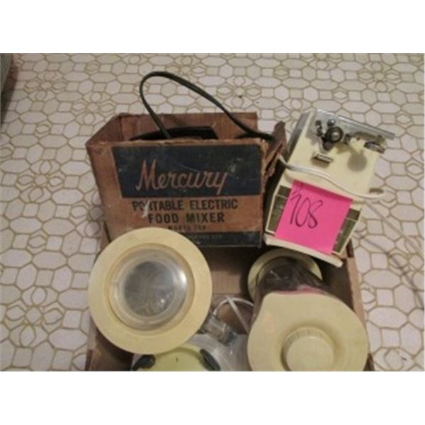 SUNBEAM ELECTRIC CAN OPENER, JET BLEND DELUX BLENDER