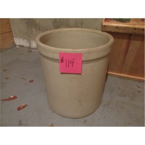 MEDALTA 5 GAL CROCK AND WOOD FRUIT BOX