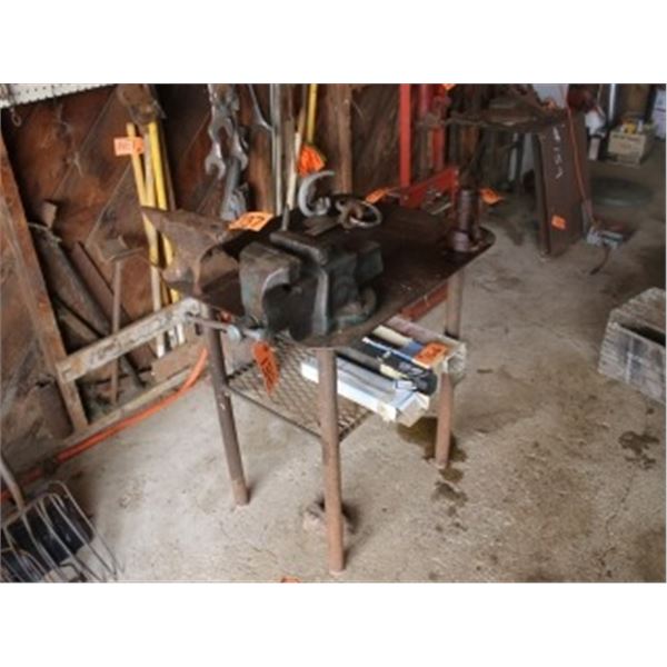 VISE & STEEL TABLE