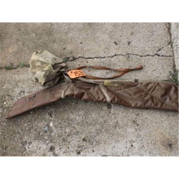 GUN CASE, OLD ARMY BAG