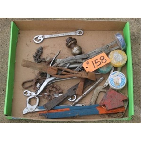 BOX OF MISC TOOLS