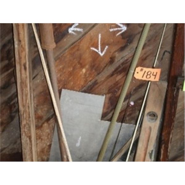 FISHING ROD, OLD LEVEL, MISC STEEL
