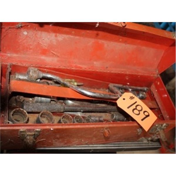 RED TOOL BOX & SOCKETS