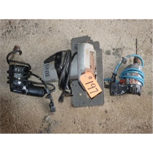 2 ELECTRIC DRILLS & SKILSAW