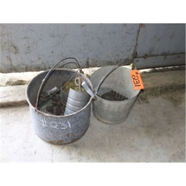 2 PAILS C/W MISC