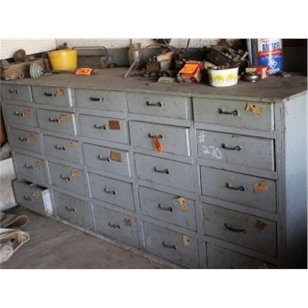 25 DRAWER GREY CABINET