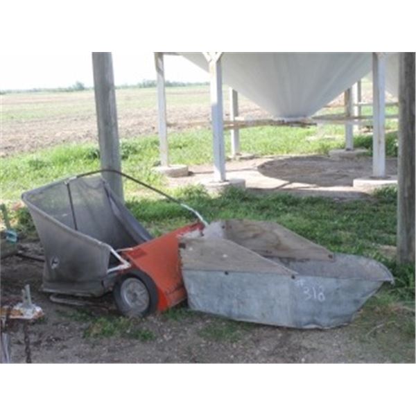 CASE LAWN SWEEP & TUB