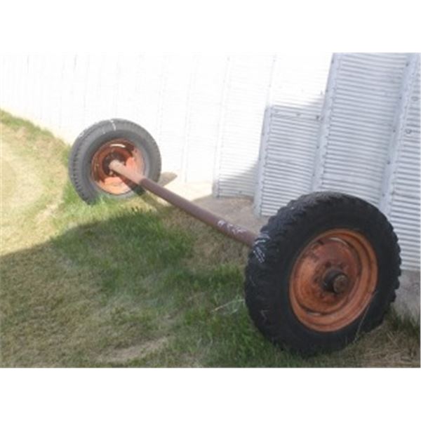OLD AXLE C/W TIRES