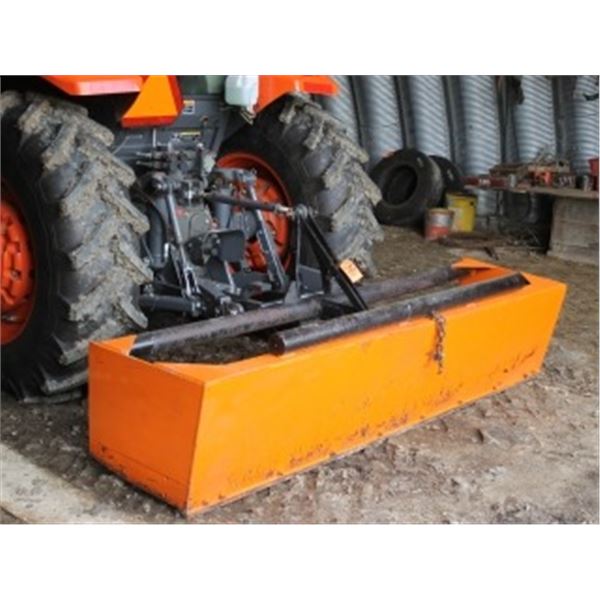 APPROX 8' - 3 PTH BOX SCRAPER (SHOP BUILT)