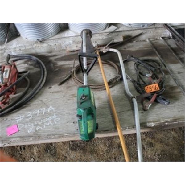 WEED EATER, BOOSTER CABLES, SCYTHE