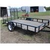 Image 1 : SWS APPROX 8' X 12' SINGLE AXLE TRAILER C/W RAMPS