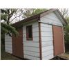 Image 1 : APPROX 16'4" X 10'4" GARDEN SHED C/W 2 X 57" DOORS (VERY WELL BUILT)