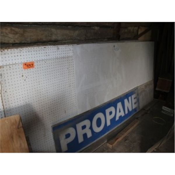 PEG BOARD & PROPANE SIGN
