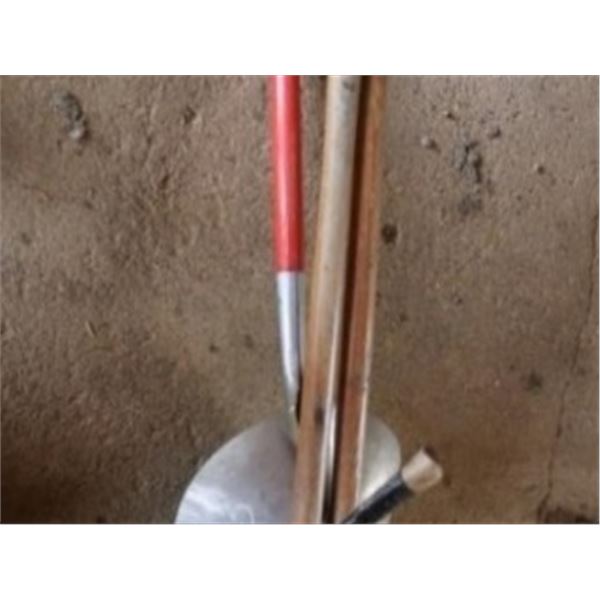 AXE, SHOVEL, POST DIGGER
