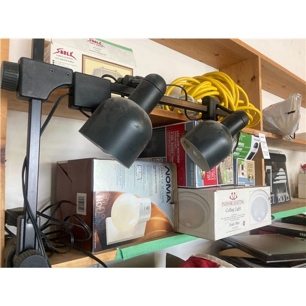 Lighting, signage, screws A