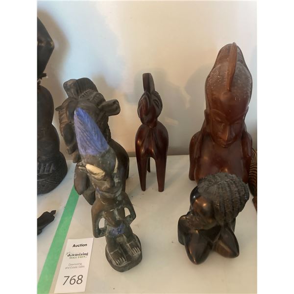 African wood figures A