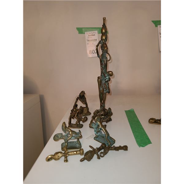 Brass Kama Sutra Erotic Figurines cat a