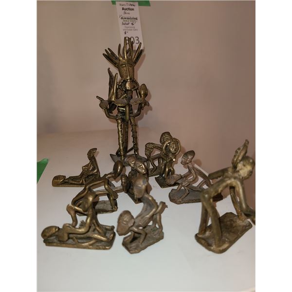 Brass Erotic Kama Sutra Figurines cat a