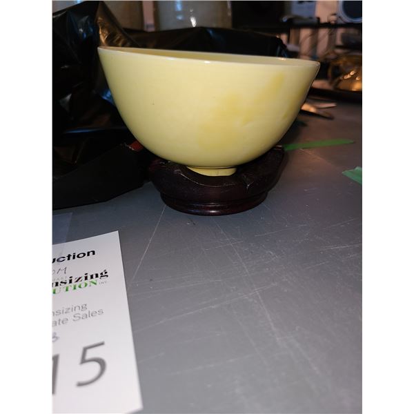 Antique Chinese bowl cat a