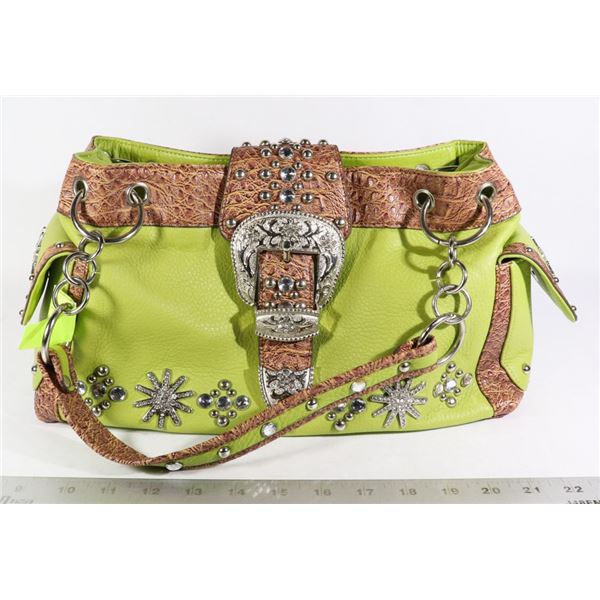 BHW RHINESTONE WESTERN BUCKLE PURSE