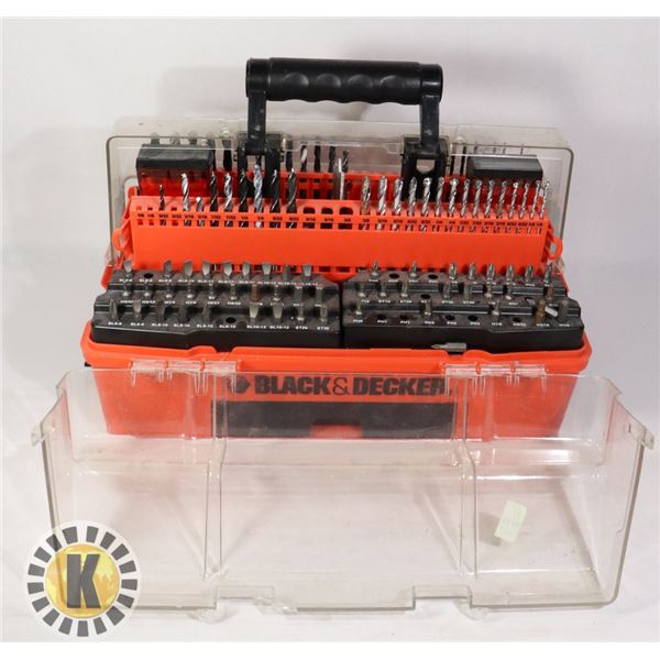 LARGE BLACK & DECKER BIT SET
