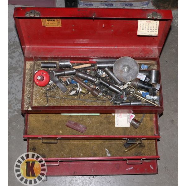 ESTATE BEACH TOOL BOX WITH CONTENTS