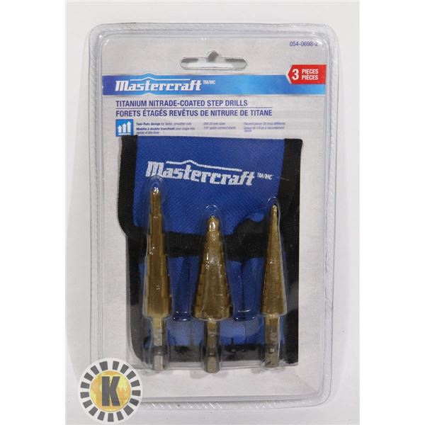 NEW MASTERCRAFT TITANIUM 3PC NITRADE COATED STEP