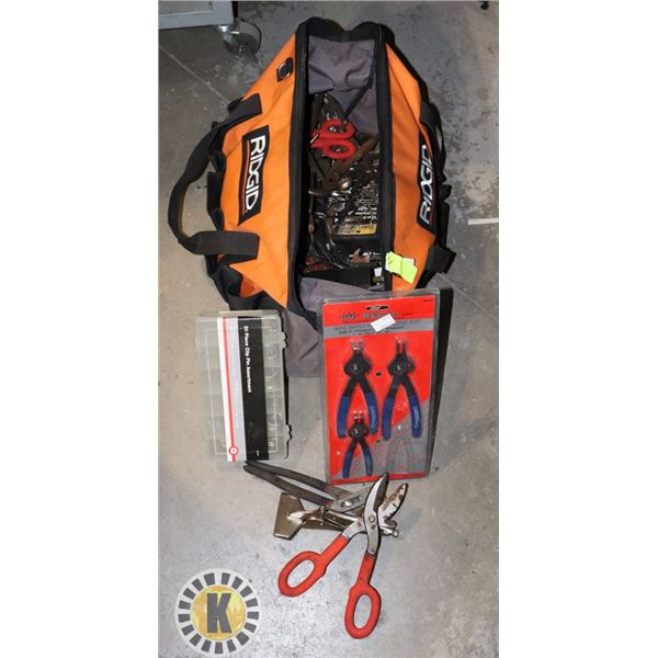 RIDGID TOOL BAG WITH TOOLS