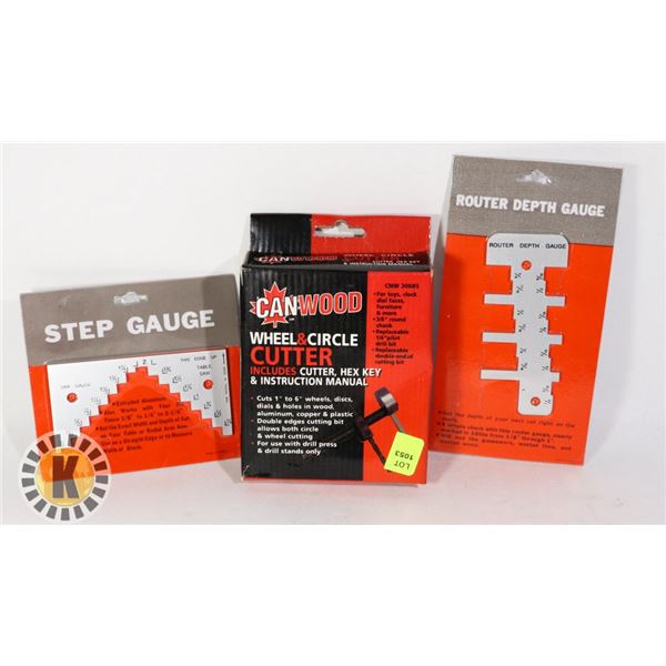 CANWOOD WHEEL AND CIRCLE CUTTER SOLD WITH