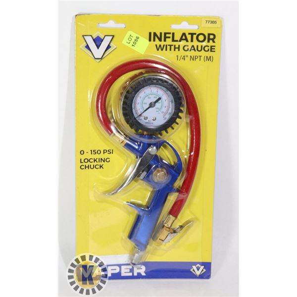 NEW INFLATOR WITH GAUGE