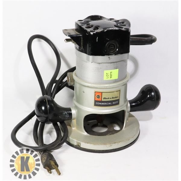 BLACK AND DECKER COMMERCIAL DUTY ROUTER