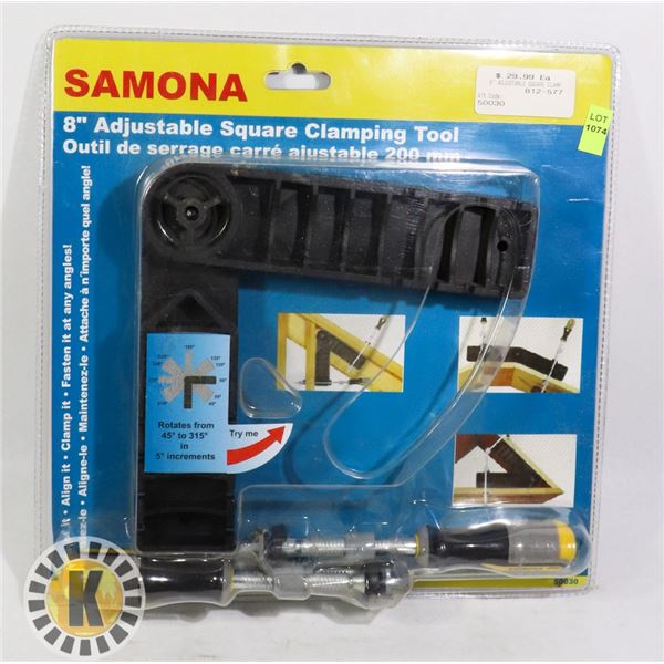 NEW SAMONA 8" ADJUSTABLE SQUARE CLAMPING TOOL