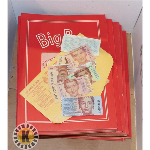 ESTATE BOX WITH SMALL STAMP COLLECTION AND