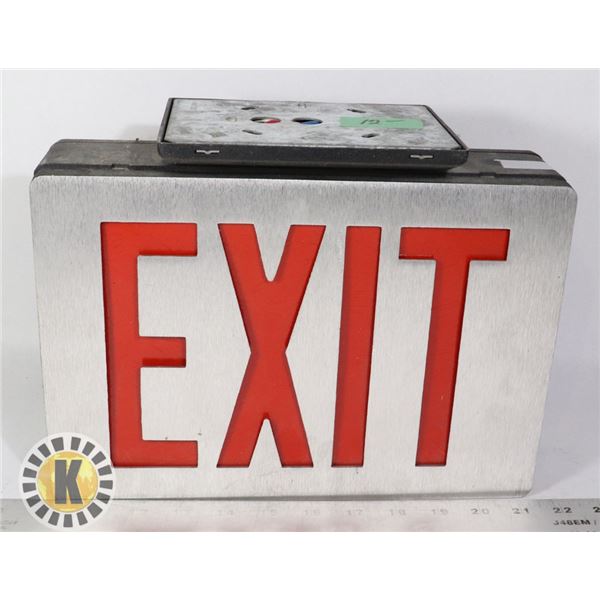 METAL EXIT SIGN