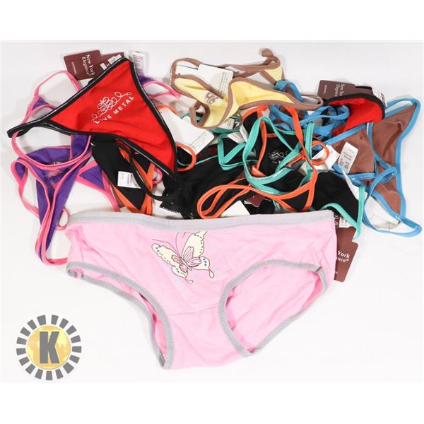 12- 15 THONGS. VARIETY OF SIZE