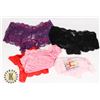 Image 1 : 6 LACE BOY SHORT PANTIES. SMALL TO LARGE