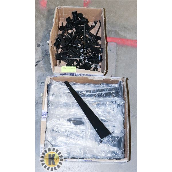 2 BOXES OF PEG HOOKS