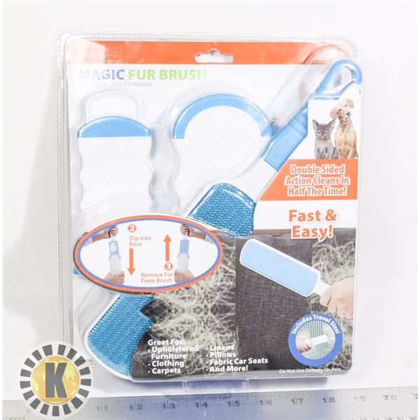 MAGIC FUR BRUSH. PET FUR AND LINT REMOVER