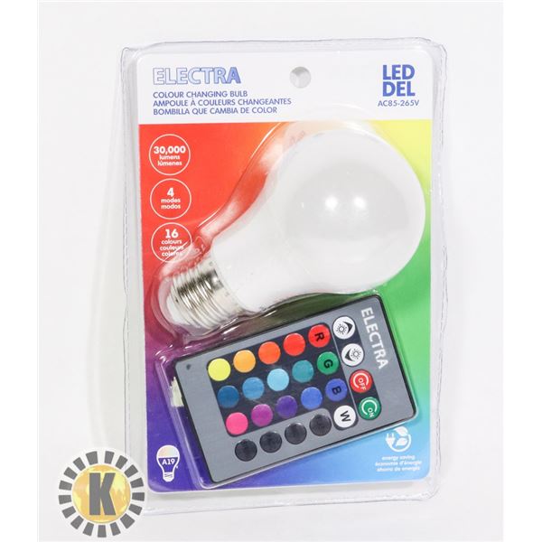 NEW COLOR CHANGING LED LIGHT BULB WITH REMOTE