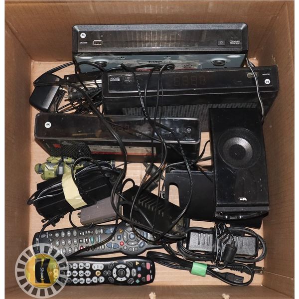 ESTATE BOX OF ELECTRONIC SUPPLIES