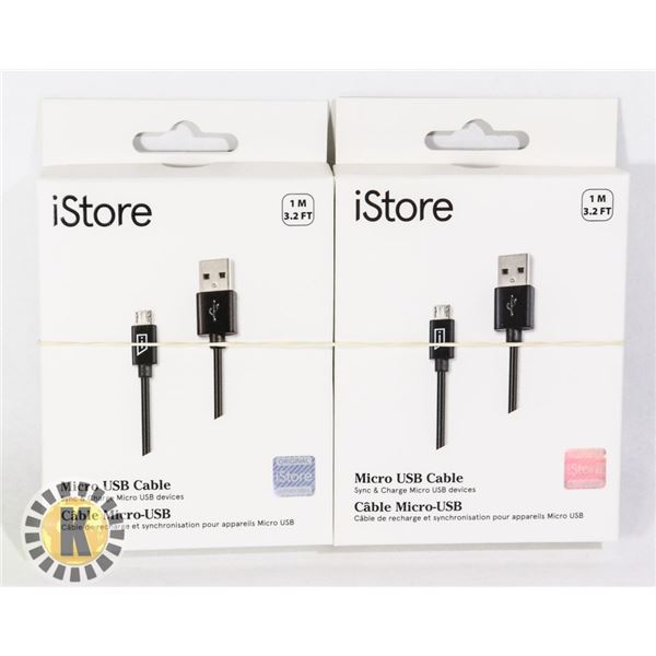 TWO MICRO USB CABLES