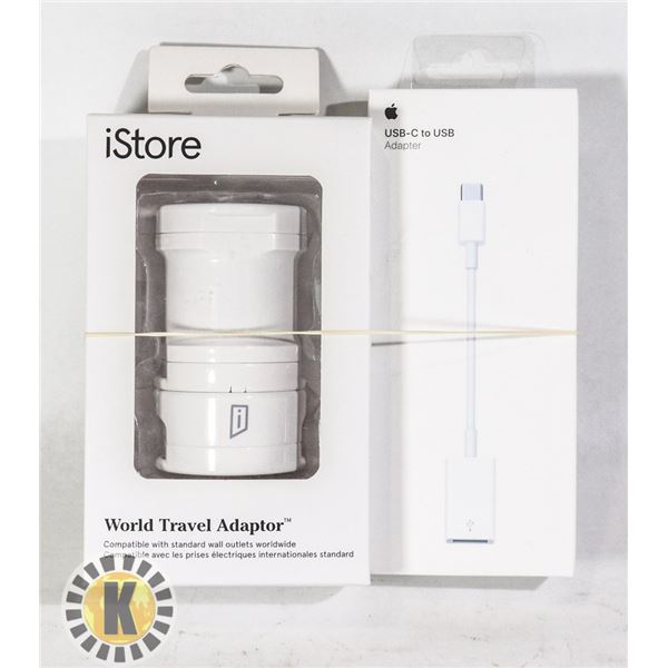 USB C TO USB ADAPTER SOLD WITH WORLD TRAVEL