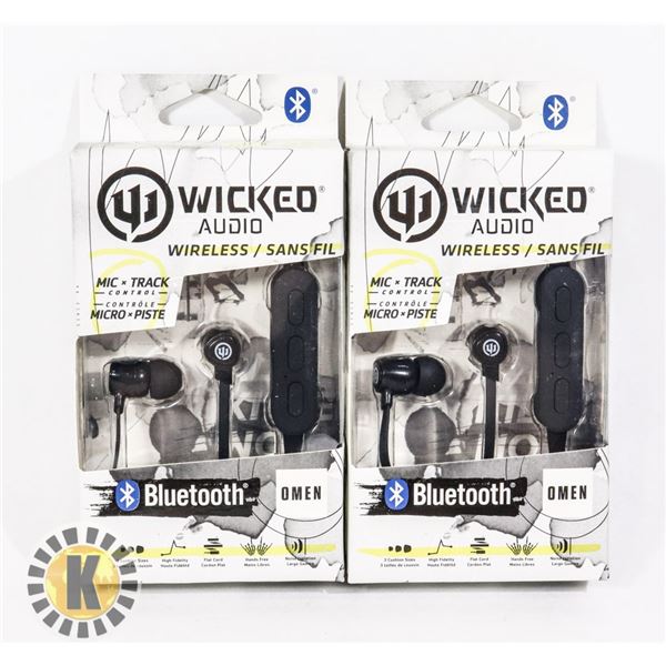 TWO NEW WICKED AUDIO HEADPHONES
